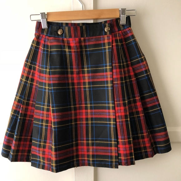 Vintage Dresses & Skirts - BOGO50% Vintage Plaid Skirt